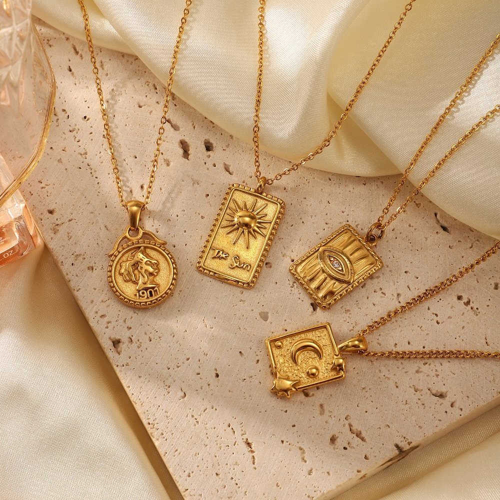 LAST ONE!! Persephone Sun Necklace - Picture 5 of 6